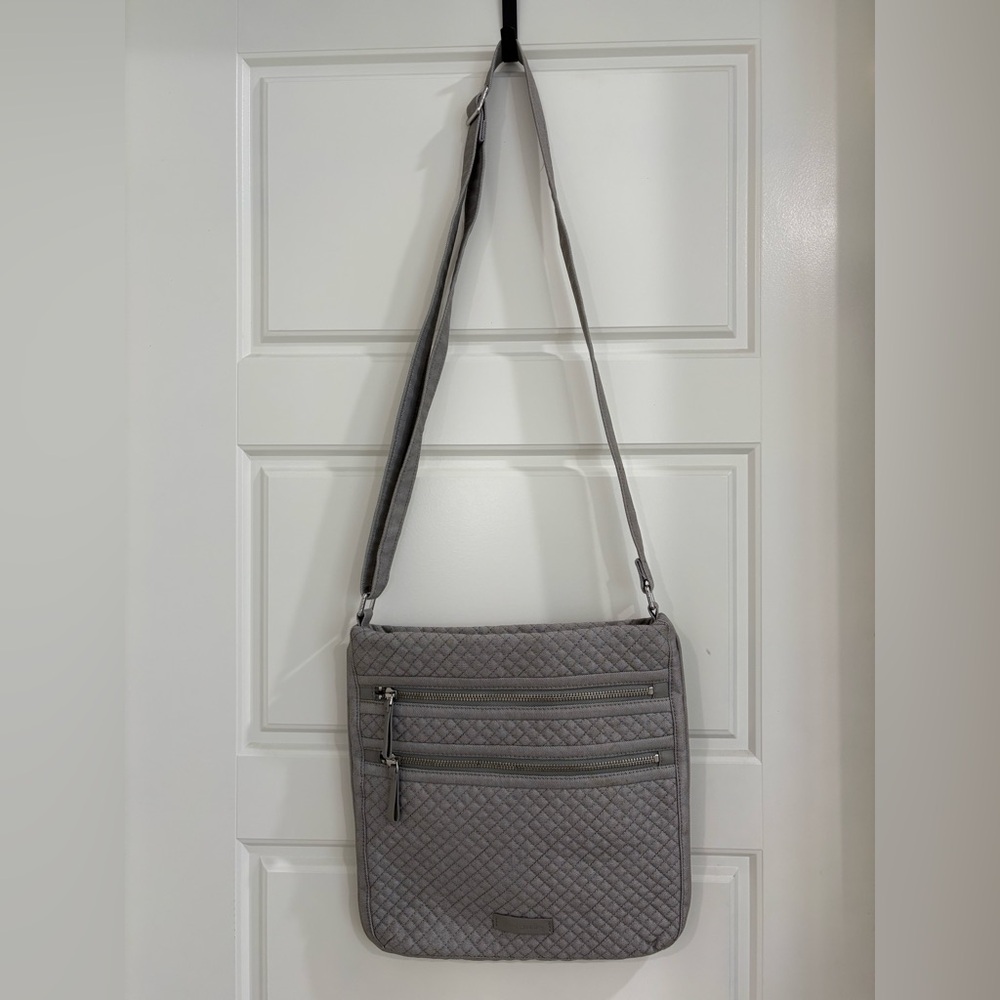 Vera Bradley Gray Quilted Crossbody Bag